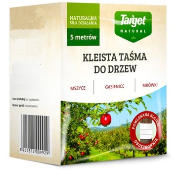 TARGET TAŚMA DO DRZEW KLEJ NA MSZYCE GĄSIENICE 5M