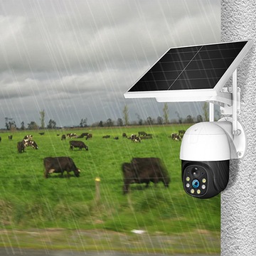 Kamera kompaktowa (box) IP GSM SIM Obrotowa +Panel Solarny 2 Mpx