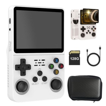 PRZENOŚNA MOBILNA MINI KONSOLA DO GIER RETRO 15000 GRY 32G+128G R36S