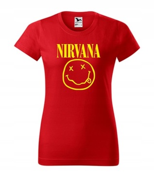 Koszulka T-shirt NIRVANA muzyka Cobain Novoselic