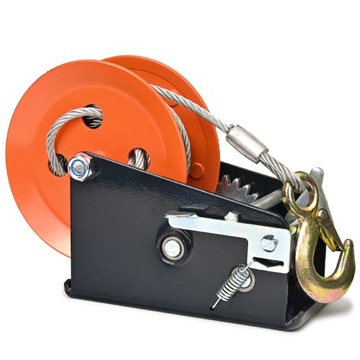 ЛЕБЕДКА ТРОСОВАЯ РУЧНАЯ ЛЕБЕДКА РУЧНАЯ 1588 кг + КРЫШКА