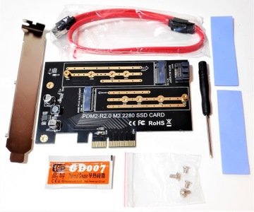 ADAPTER PRZEJŚCIÓWKA KONWERTER PCI-e na SSD M.2 NGFF / NVMe