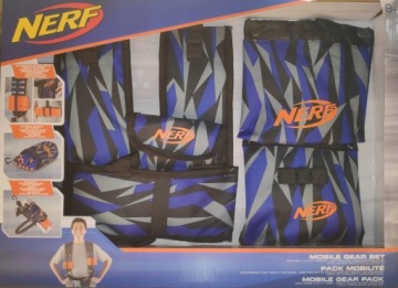 ЖИЛЕТ NERF, РЕГУЛЯТОР + КОБУРА + ЧЕХОЛ ДЛЯ СТРЕЛ