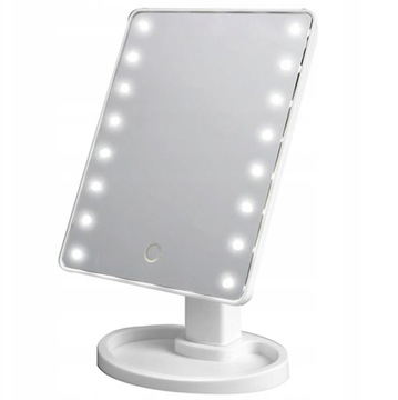 КОСМЕТИЧЕСКОЕ ЗЕРКАЛО С ПОДСВЕТКОЙ ДЛЯ МАКИЯЖА 16 СВЕТОДИОДОВ, РЕГУЛИРУЕМОЕ