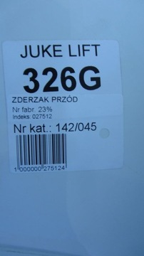 NISSAN JUKE F15 FACELIFT NÁRAZNÍK PŘEDNÍ 14-