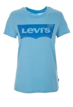 LEVI'S NIEBIESKI T-SHIRT DAMSKI LOGO BASIC M 2SHF