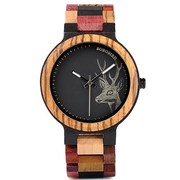 Zegarek drewniany BOBO BIRD P14-2 męski