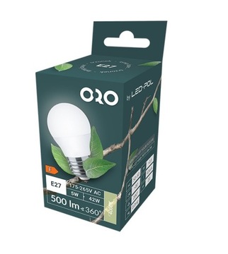 Żarówka LED TOTO E27 5W 4000K