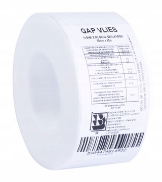 TAŚMA FLIZELINA Z WŁÓKNA SZKLANEGO 50MM X 25M