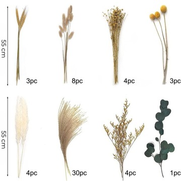 Декоративная пампасная трава Декоративная сушеная пампасная ваза Букет одуванчиков