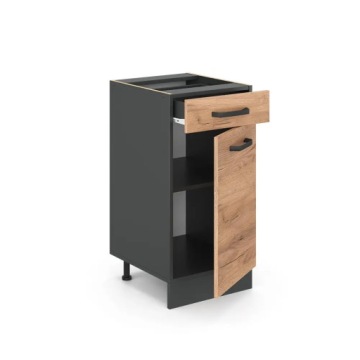 НИЖНИЙ ШКАФ R-LINE 40 ДУБ/АНТРАЦИТ С ЯЩИКОМ VICCO