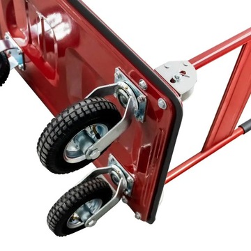 Тележка складская транспортная платформа 450 КГ ПНЕВМАТИЧЕСКИЕ КОЛЕСА Мега-М