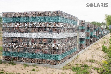 ДЕКОРАТИВНОЕ СТЕКЛО ДЛЯ ГАБИОНОВ КАМЕНЬ БИРЮЗА - БИРЮЗА - 1КГ