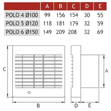 Вентилятор для ванной комнаты 100fi, автоматический выключатель жалюзи Dospel