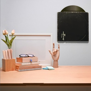 Подставка для виниловых пластинок - прозрачный держатель (4 шт.)