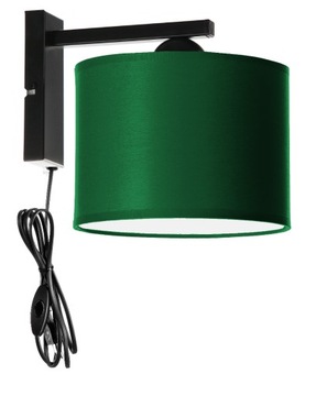 Kinkiet Ścienny z wtyczką do kontaktu Abażur LED Edison E27