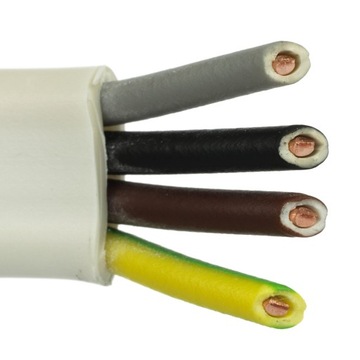 Przewód 4 żyłowy 4x 1,5 mm2 YDYp4x1,5 750V 15m PL
