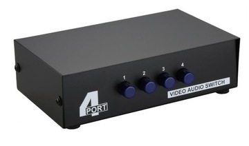 АДАПТЕР SWITCH 4IN1 AV RCA CHINCH 4x1