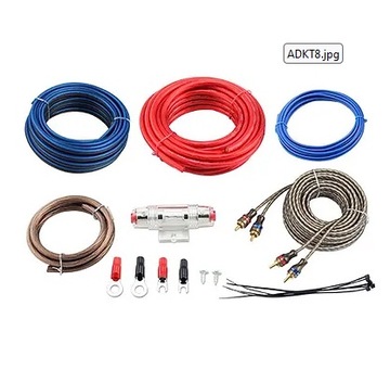 Zestaw kabli do wzmacniacza Audiosystem 7,4mm