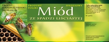 Etykiety na Miód ze Spadzi Liściastej(100szt) E123