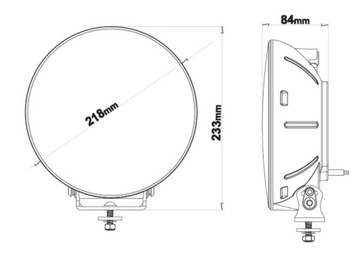 LEDSON SAROX 9+ галогенная лампа дальнего света, оранжево-белая
