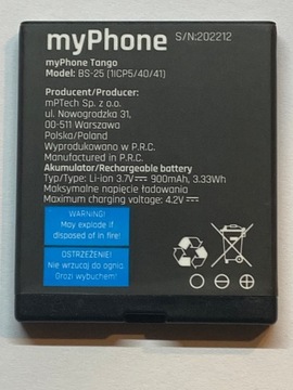 ORYGINALNA BATERIA MYPHONE TANGO , BS-25