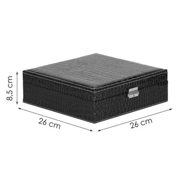 SZKATUŁKA NA BIŻUTERIĘ ETUI ORGANIZER PUDEŁKO ELEGANCKIE KUFEREK DLA KOBIET