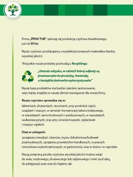 САЛФЕТКИ ДЛЯ ЧИСТКИ ХЛОПКА ИЗ МИКРОФИБРЫ