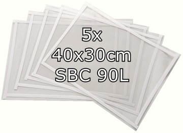 5 x FOLIA OCHRONNA 40x30 NA SZYBĘ DO PIASKARKI 90L EKRAN PIASKARKA FOLIE