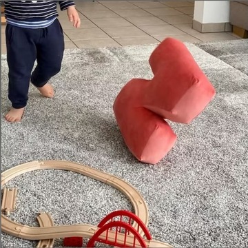 Olbrzymia poduszka litera K z weluru. Rozmiar XL 48 cm, KOLORY do wyboru!