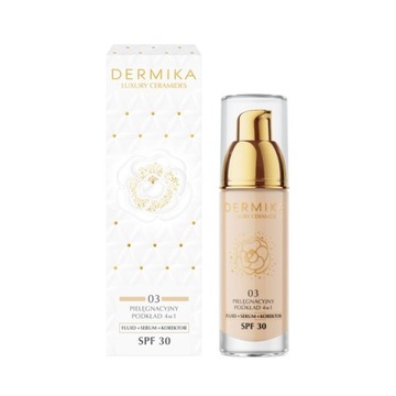 DERMIKA LUXURY CERAMIDES Pielęgnacyjny podkład 4w1 odcień 03