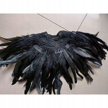Аксессуары из искусственных перьев Gothic Shaw