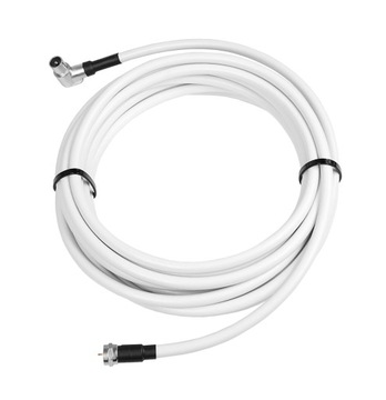 GOTOWY KABEL KONCENTRYCZNY PRZEWÓD ANTENOWY WTYK TV KĄTOWY WTYK F 7m