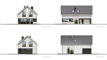 Проект дома Pióro Architekci-17 Зеркальная версия