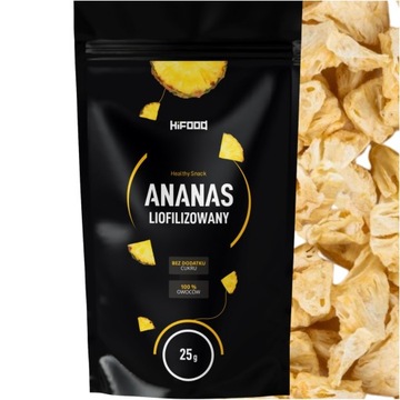 Ananas Liofilizowany 25g kawałki HiFOOD PREMIUM