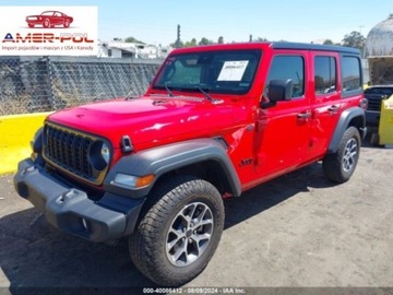 Jeep 2024 Jeep Wrangler 2024r, Sport, 4x4, 2.0L 2.0 Benzyna 375KM