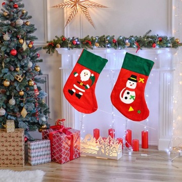 НОСКИ ДЛЯ ПОДАРКОВ СВЯТЫХ НИКОЛАЯ ДЕКОРАЦИЯ МИКС