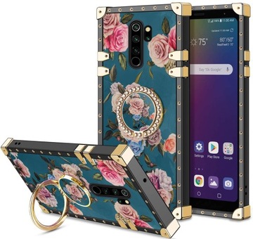 ETUI DO XIAOMI REDMI NOTE 8 PRO KWIATY RÓŻE RING