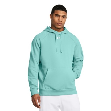Bluza męska Under Armour Rival Fleece Hoodie radial turquoise/white M