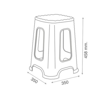 Taboret stołek krzesło Rattan brązowy