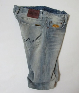 Superdry Super DRY ORYGINALNE Jeansowe SPODENKI 28