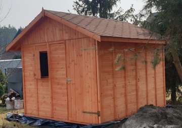 Domek na ROD z drewna ogrodowy ogród altana 3x3 m