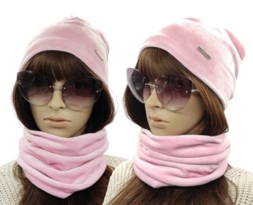 ВЕЛУРОВЫЙ КОМПЛЕКТ ЗИМНЯЯ ШАПКА, ТЕПЛЫЕ ЦВЕТА