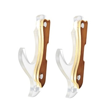 Wieszak na miecze do montażu na ścianie, stojak na miecze do pokoju gier, brązowy, 1-warstwowy stojak