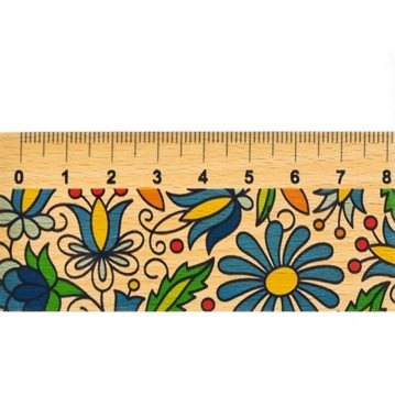 LINIJKA DREWNIANA - 20 CM - KASZUBSKA EKO