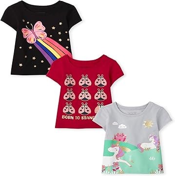Koszulka t-shirt dla dziewczynki The Children's Place 4 lata 3pak