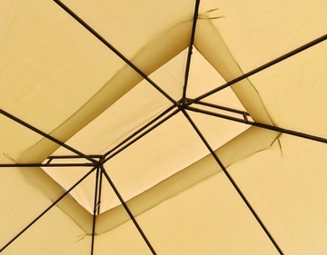 Namiot Pawilon Ogrodowy Altana VANCOUVER 4x3m moskitiera ścianki Mocny Beż