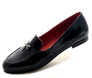 Loafersy baleriny SKÓRZANE Dolce Pietro 3002