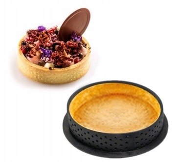 FOREMKI DO TARTALETEK FORMA PERFOROWANA DO PIECZENIA TARTY RING RANT 6SZT