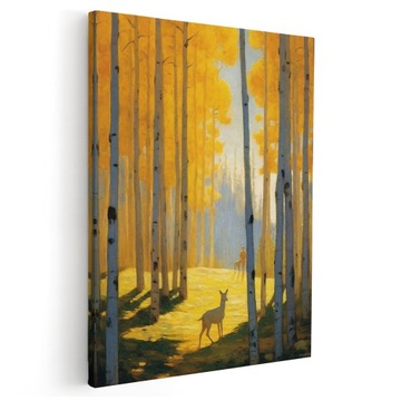 OBRAZ NA PŁÓTNIE OBRAZY DO SALONU OBRAZ NA ŚCIANĘ DO SYPIALNI LAS 50x70 cm